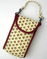 Provence style cellphone case (Lourmarin. beige x bordeaux) - Click Image to Close